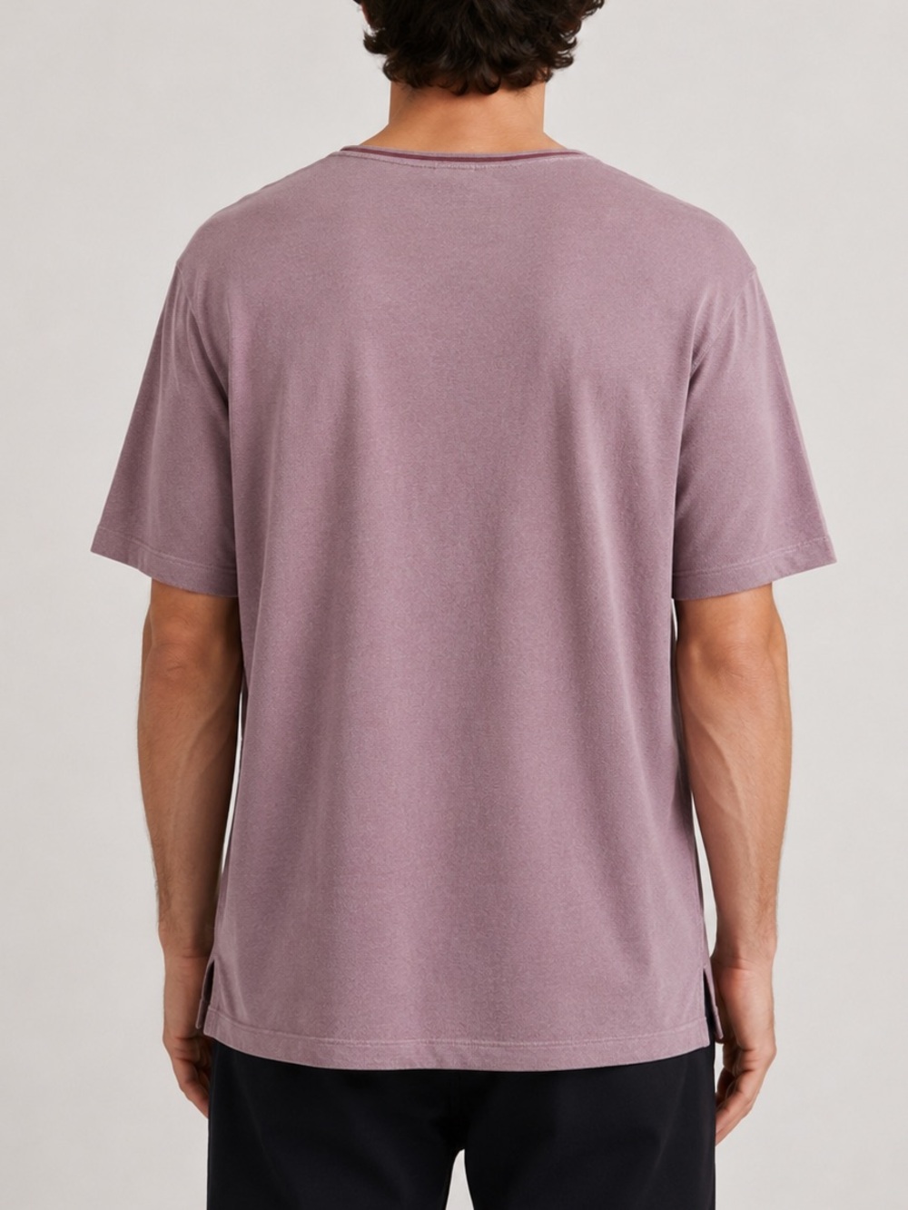 Robert Barakett Dusty Mauve Textured T-Shirt — image 2 of 7